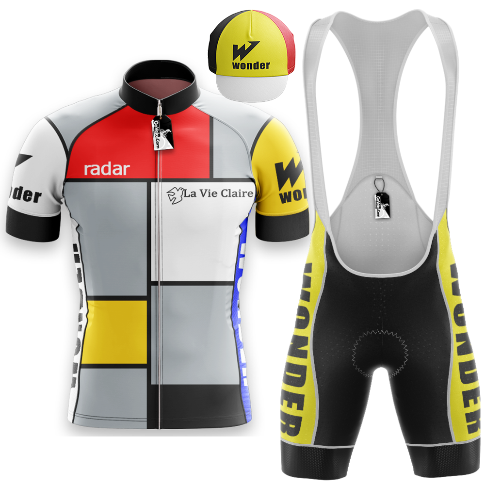 Retro La Vie Claire Short Sleeve Cycling Jersey