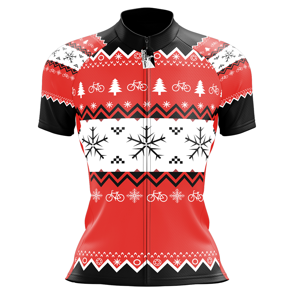 Christmas cycling jersey sales