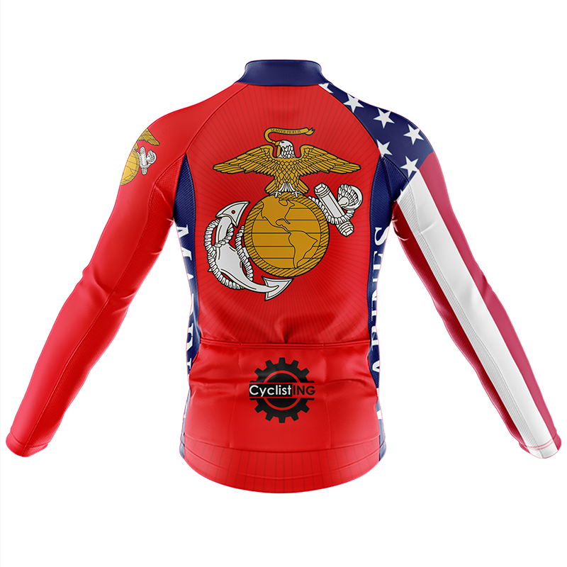Maglia da ciclismo a maniche lunghe del Corpo dei Marines