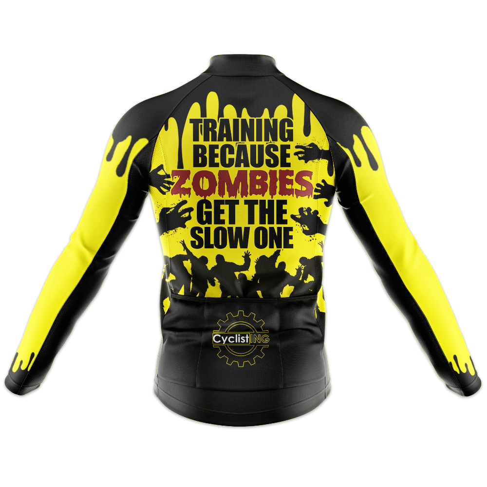 Maglia da ciclismo a maniche lunghe Slow Zombie