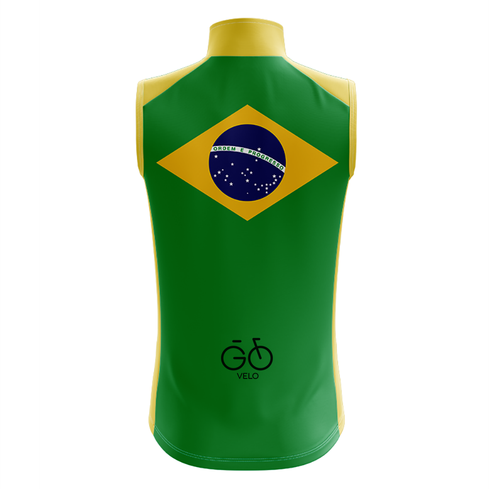 Ärmelloses Brasilien-Radtrikot