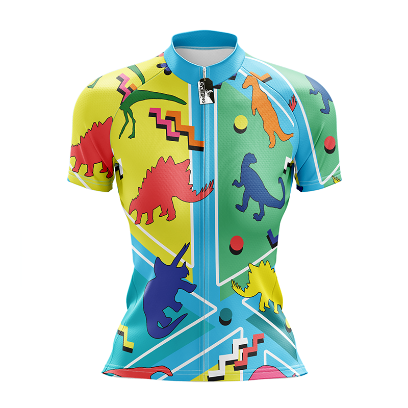 Maglia da ciclismo manica corta dinosauro