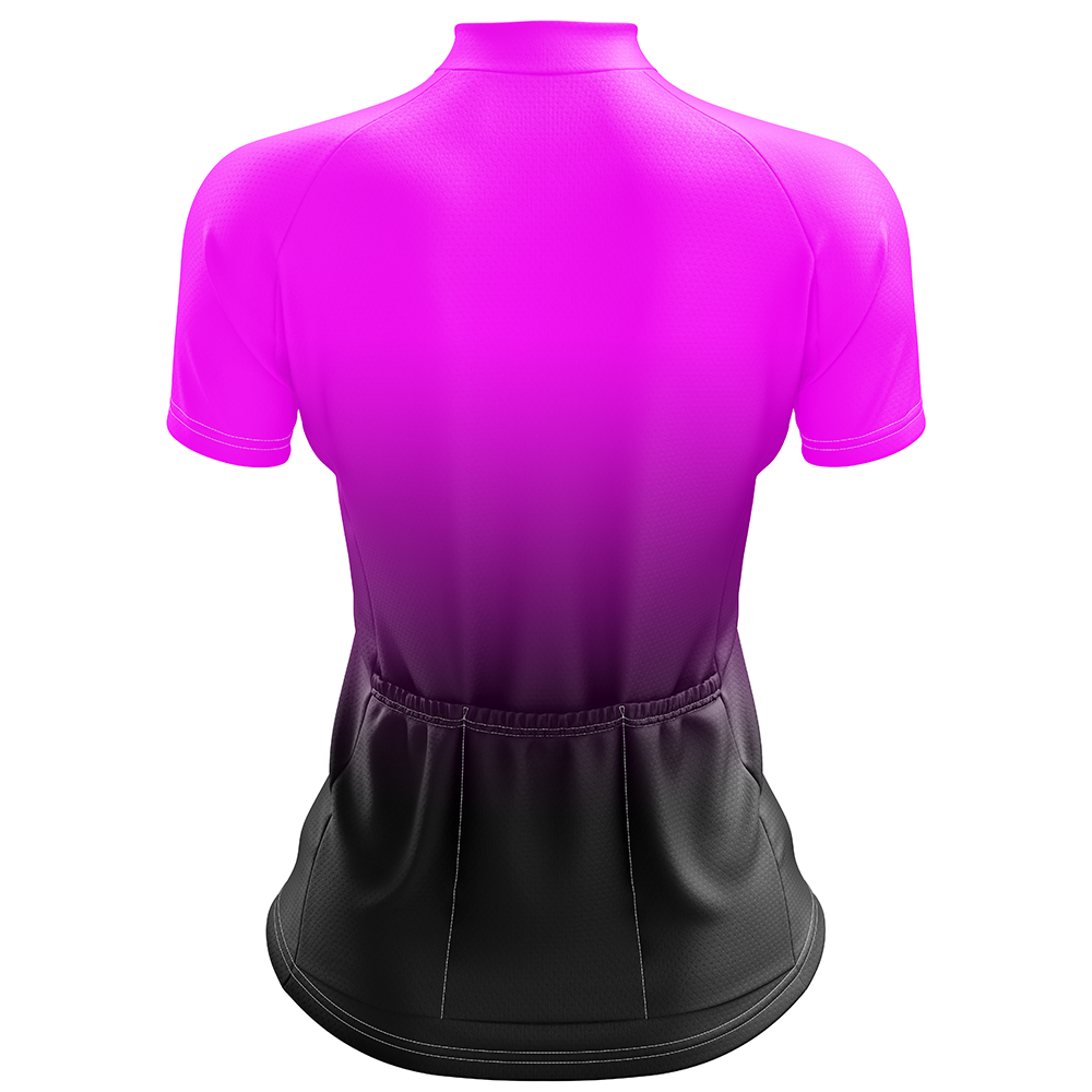 Pink Short Sleeve Cycling Jersey