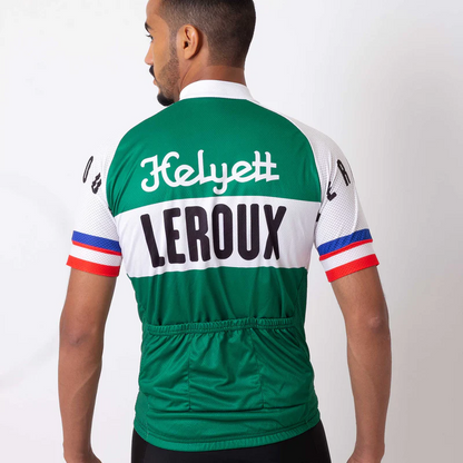 Retro Helyett Leroux Pro Kurzarm-Radtrikot