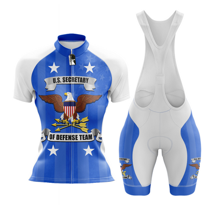 United States Secretary of Defense short Sleeve Cycling Jersey Kit