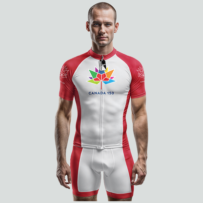 Canada 150 Short Sleeve Cycling Jersey