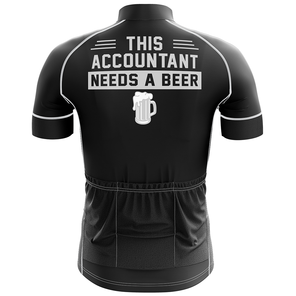 Funny Accountant Short Sleeve Cycling Jersey