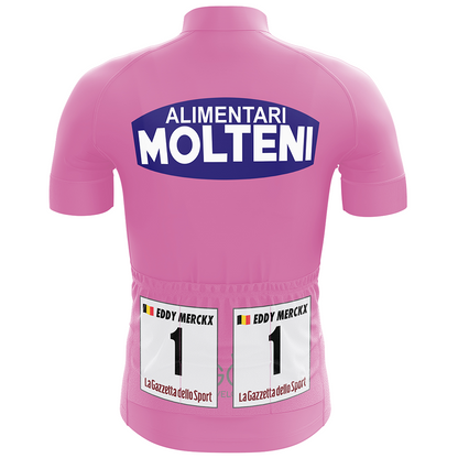 Molteni Pink Retro Short Sleeve Cycling Jersey