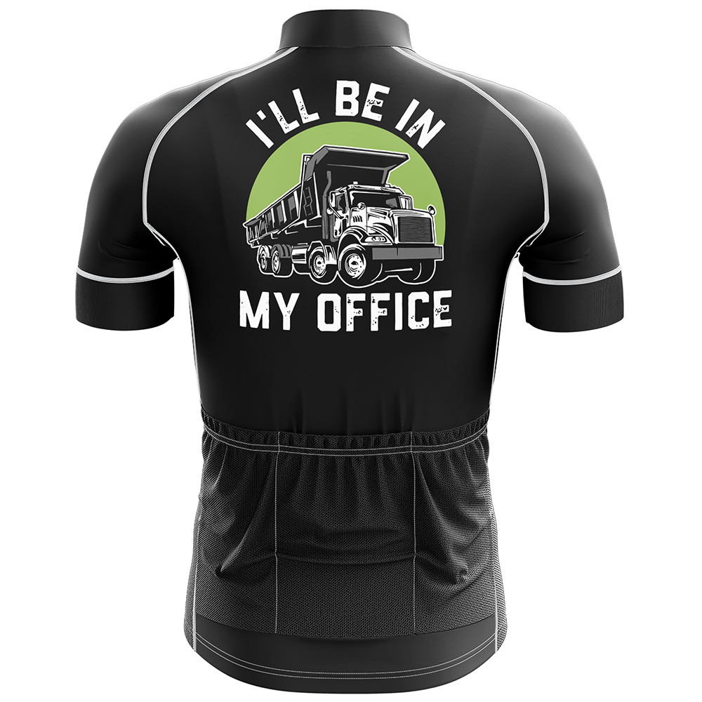 Dump Truck Driver Short Sleeve Cycling Jersey