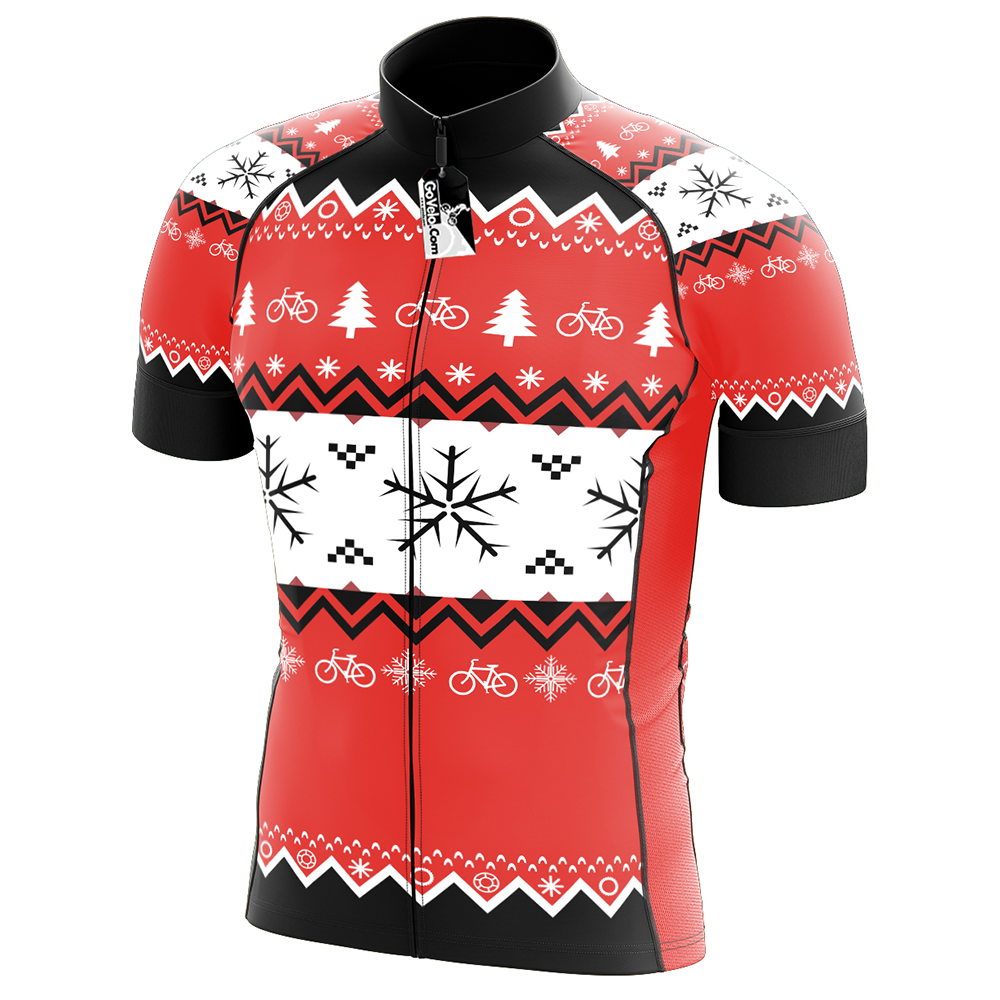 Christmas Cycling Jersey Short Sleeve