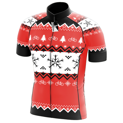 Christmas Cycling Jersey Short Sleeve