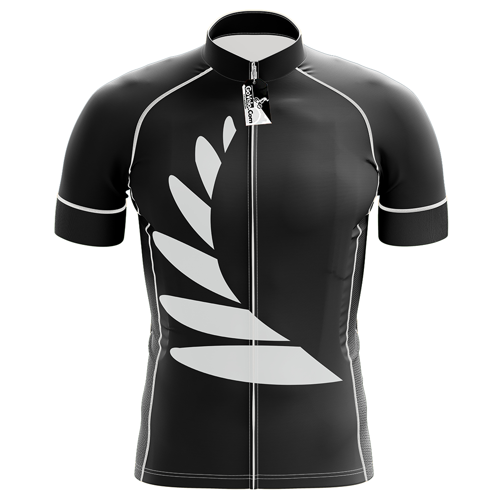 New Zealand Black SS Short Sleeve Cycling Jersey