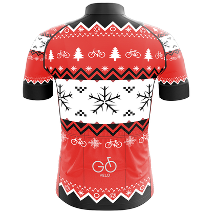 Christmas Cycling Jersey Short Sleeve