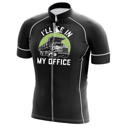 Dump Truck Driver Short Sleeve Cycling Jersey