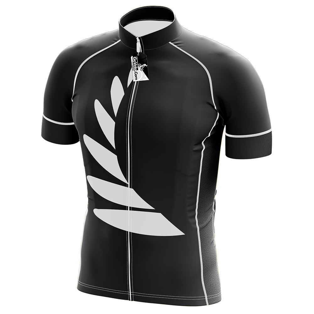 New Zealand Black SS Short Sleeve Cycling Jersey