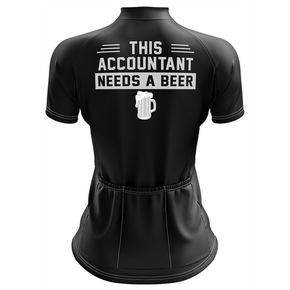 Funny Accountant Short Sleeve Cycling Jersey