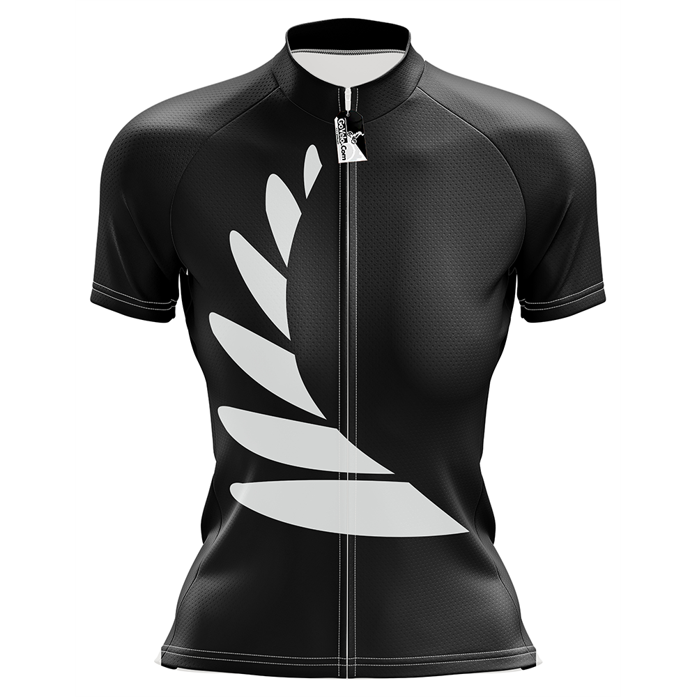 New Zealand Black SS Short Sleeve Cycling Jersey