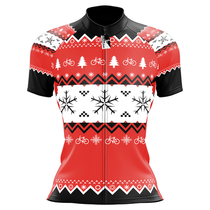 Christmas Cycling Jersey Short Sleeve