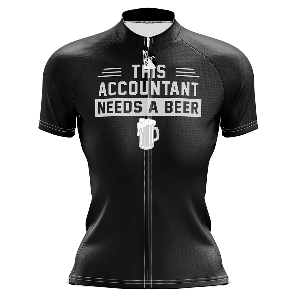 Funny Accountant Short Sleeve Cycling Jersey