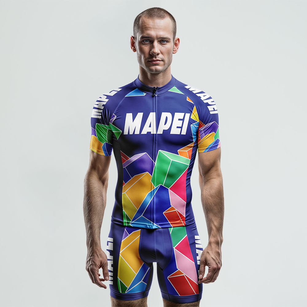 Mapei Retro Cycling Jersey Short Sleeve