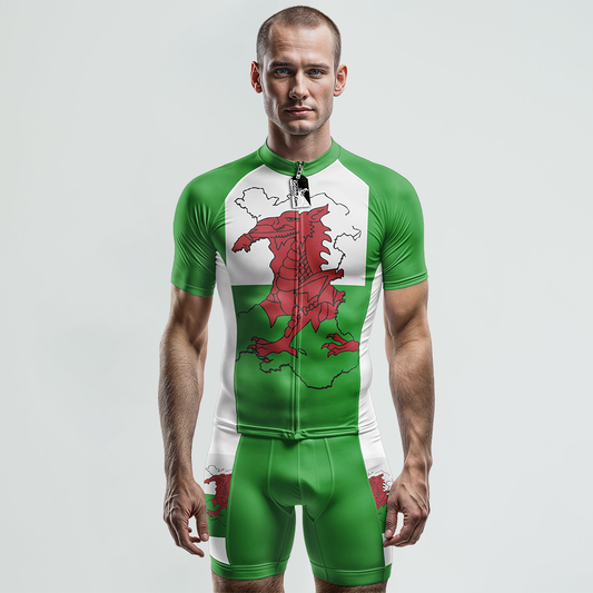 Wales Kurzarm-Radtrikot