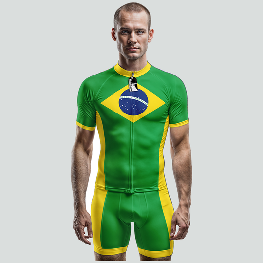 Brazil Short Sleeve Cycling Jersey