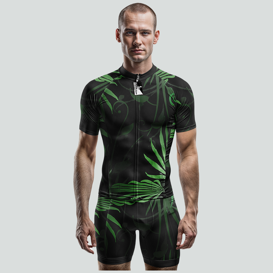 Dark Jungle Short Sleeve Cycling Jersey