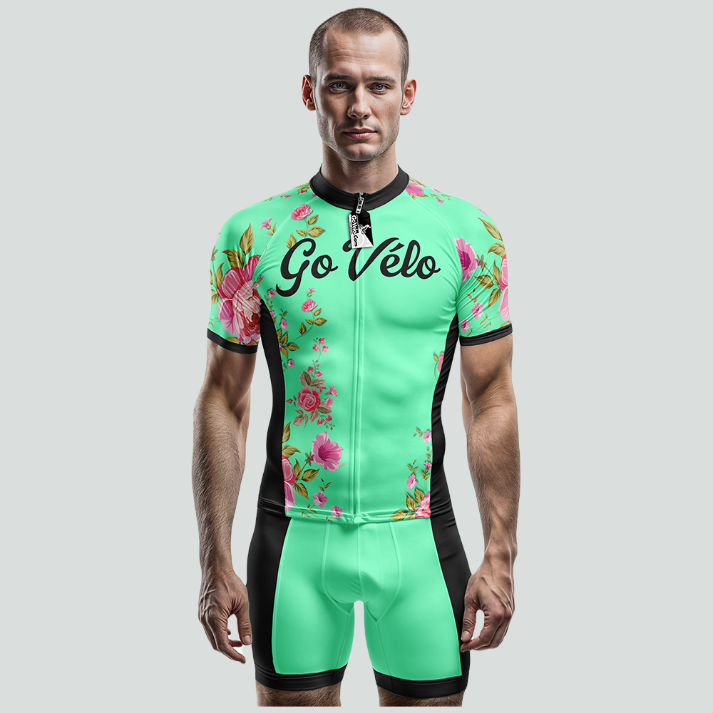 Flower Short Sleeve Cycling Jersey