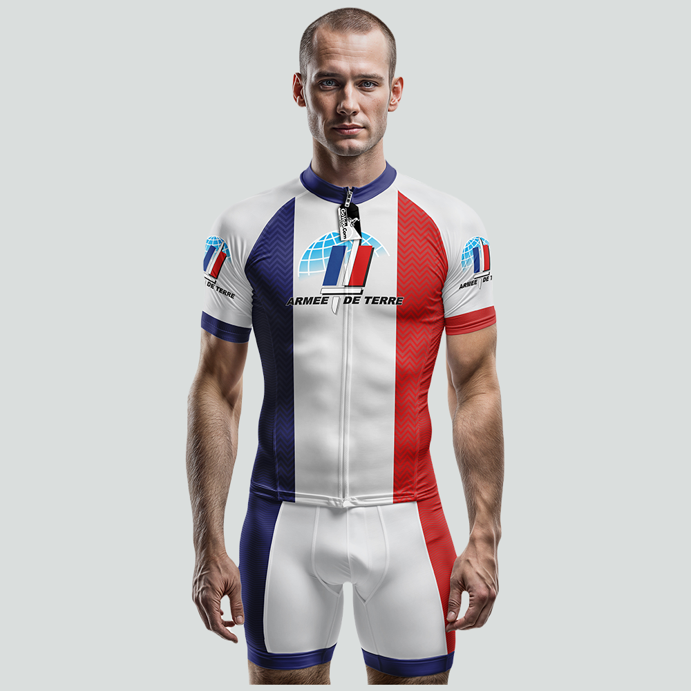 French Army Short Sleeve Cycling Jersey