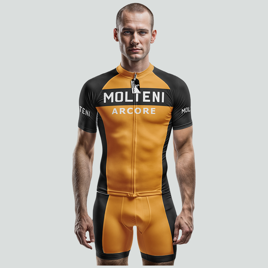 Retro Molteni Arcore Vintage Kurzarm-Radtrikot