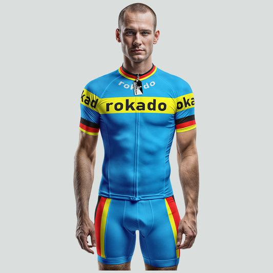 Retro Rokado Vintage Short Sleeve Cycling Jersey