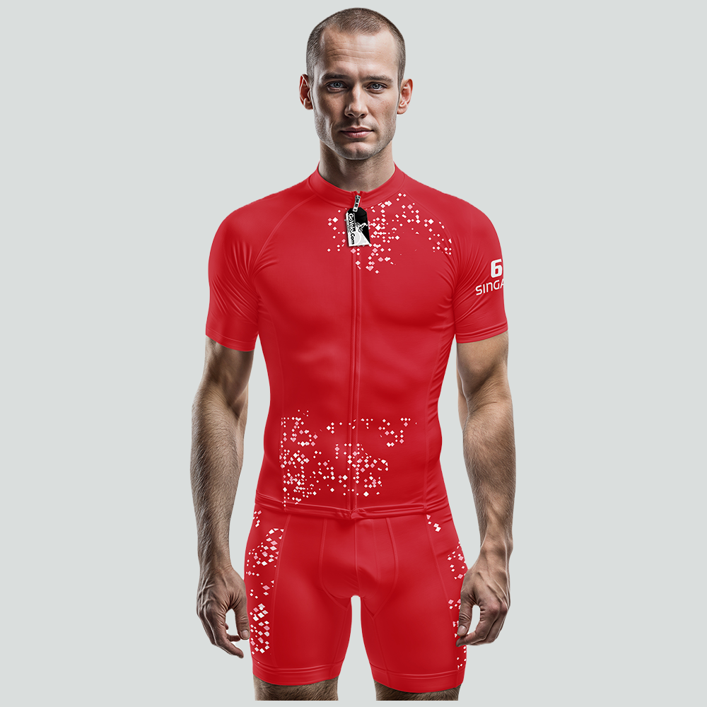 Run For Singapore Short Sleeve Cycling Jersey