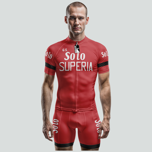 Retro Solo Superia Vintage Short Sleeve Cycling Jersey