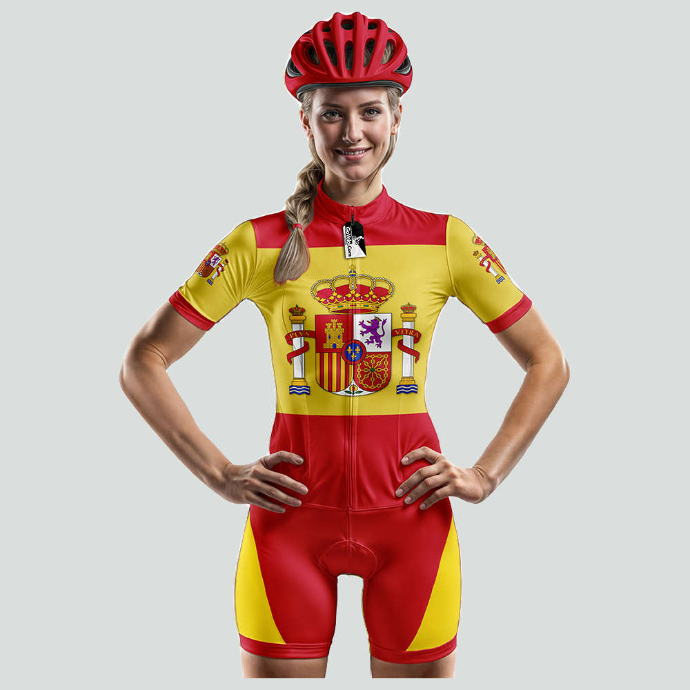 Maglia da ciclismo a maniche corte della Spagna