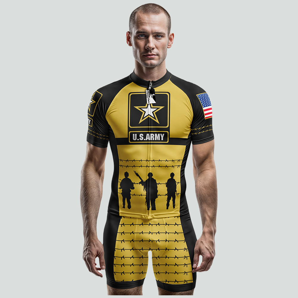 Maglia da ciclismo dell'esercito americano a maniche corte