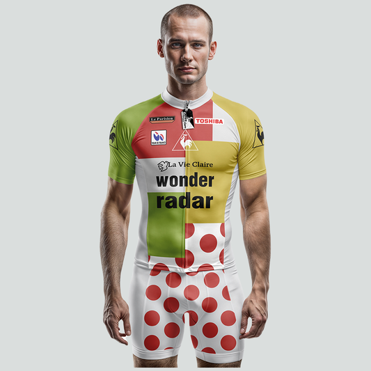 Wonder Radar Combination 1985 Retro Cycling Jersey Short Sleeve