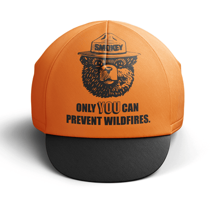 Retro Smokey The Bear Cycling Cap