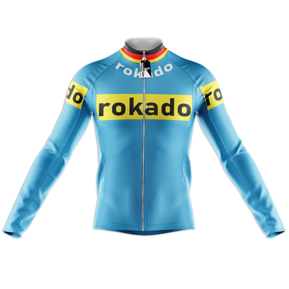 Retro Rokado Vintage Long Sleeve Cycling Jersey