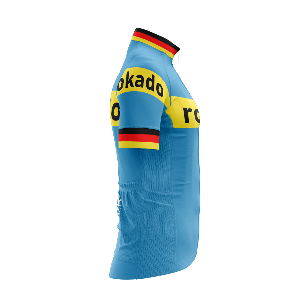 Maglia da ciclismo a maniche corte vintage retrò Rokado