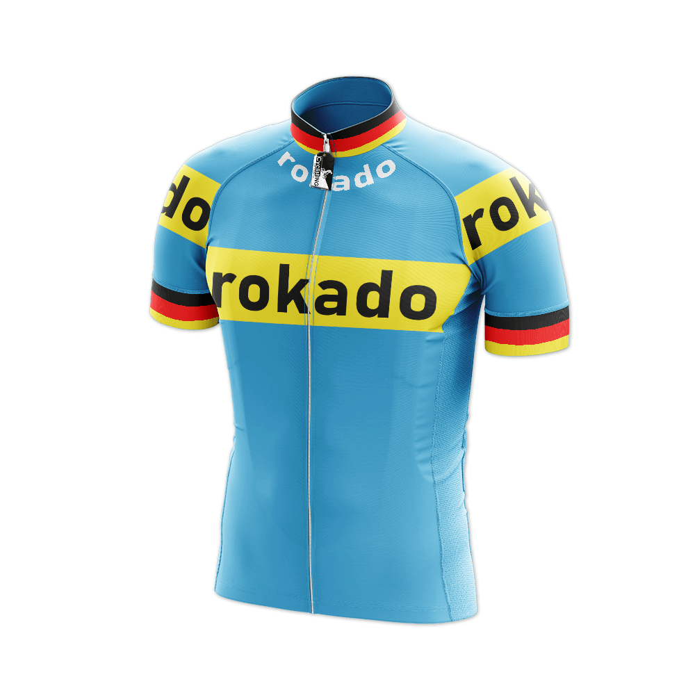 Maglia da ciclismo a maniche corte vintage retrò Rokado