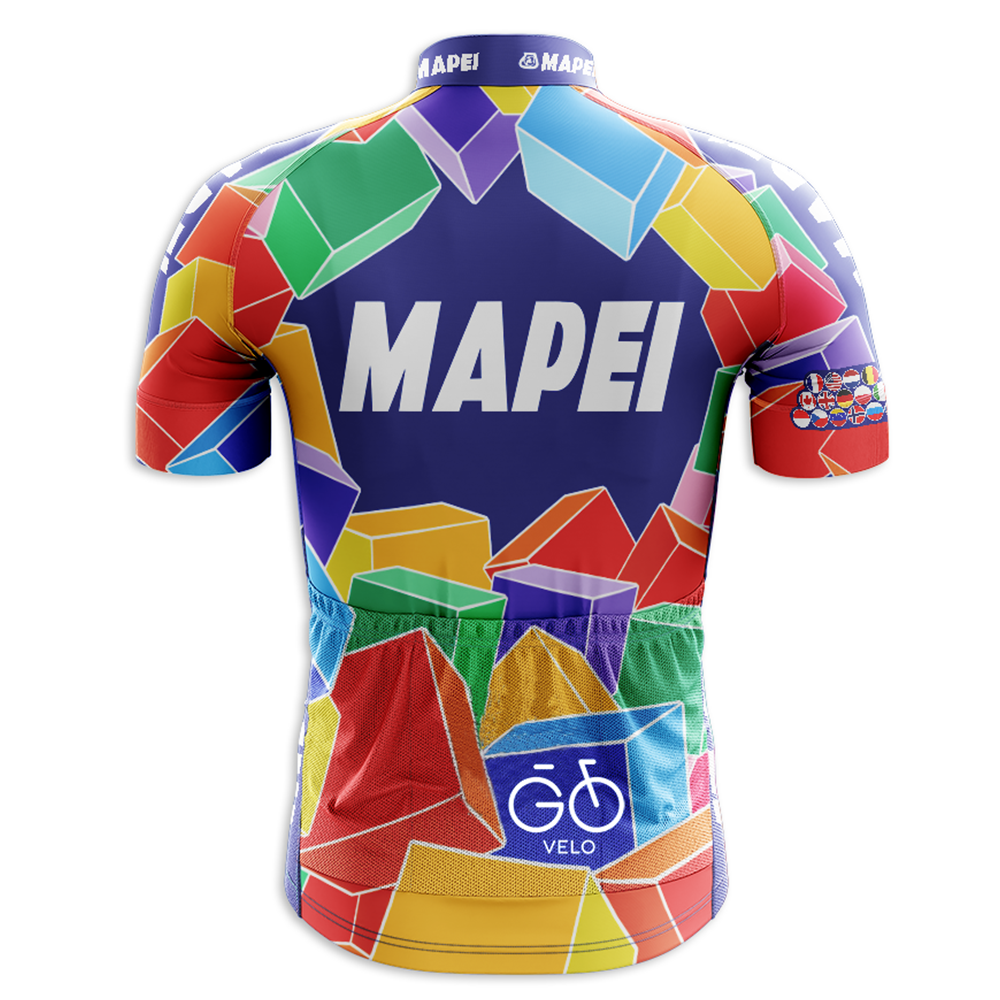 Maglia Mapei retrò ciclismo manica corta