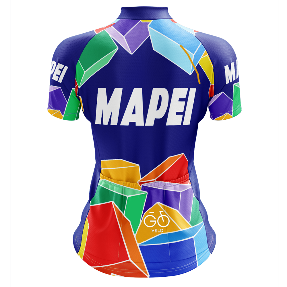 Mapei Retro Cycling Jersey Short Sleeve