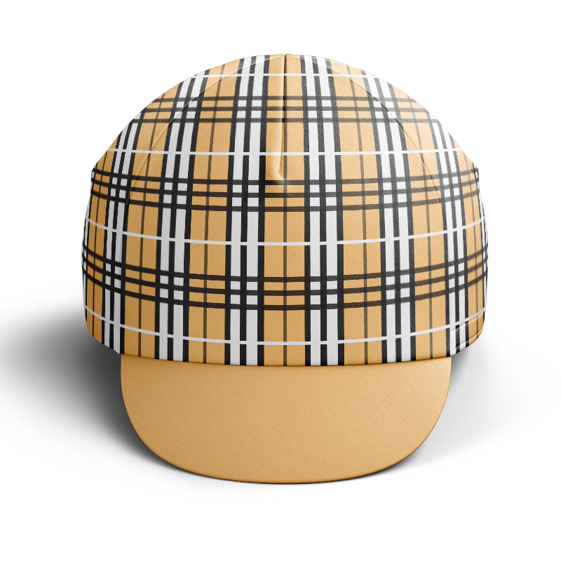 Plaid online cycling cap