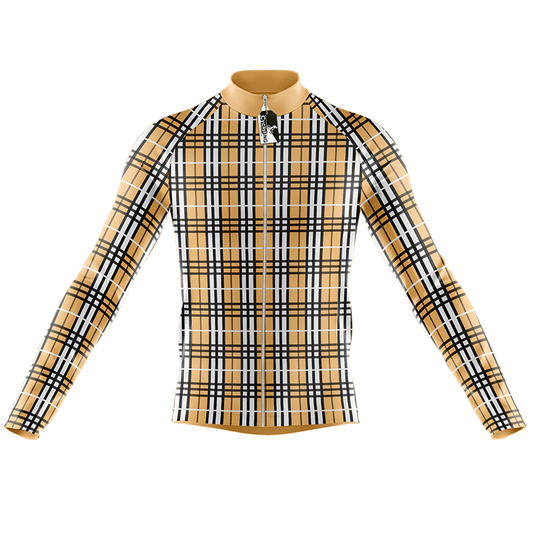 Plaid Long Sleeve Cycling Jersey