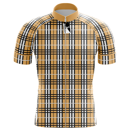 Plaid Short Sleeve Cycling Jersey GoVelo Clothing UK