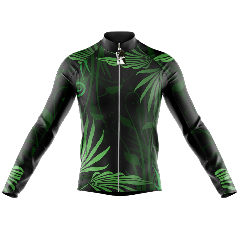 Dark Jungle Long Sleeve Cycling Jersey