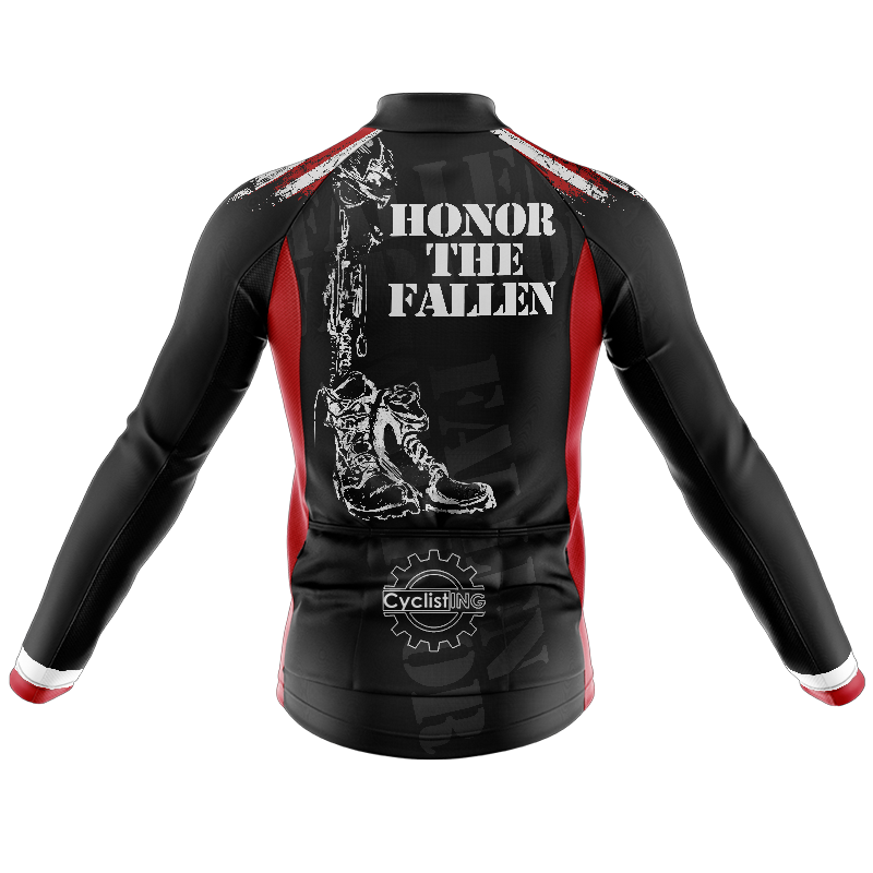 Honor the Fallen Warrior Long Sleeve Cycling Jersey