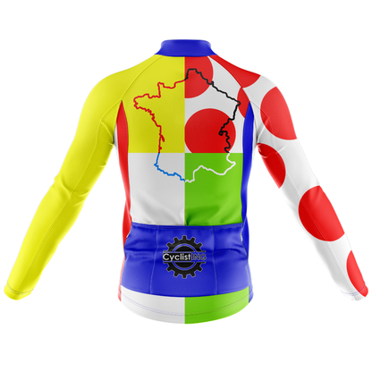 Tour de France Retro Cycling Jersey Long Sleeve