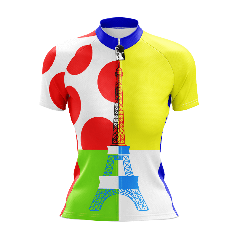 Tour de France Leaders KOM Sprinters Retro Maglia da ciclismo Manica corta