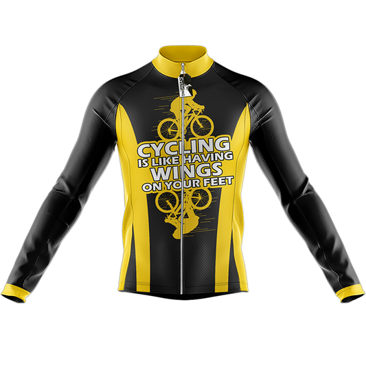 Cycling Feet Langarm-Radtrikot